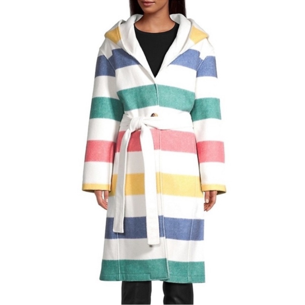 HBC Stripes Hudson’s Bay Company Blanket Coat - Picture 3 of 16